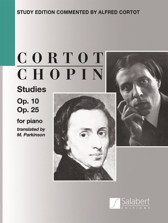 Studies Opus 10 & Opus 25 for Piano - Study Edition Commented By Alfred Cortot - Score - pro klavír